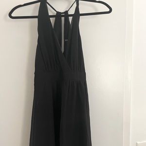 Black halter dress